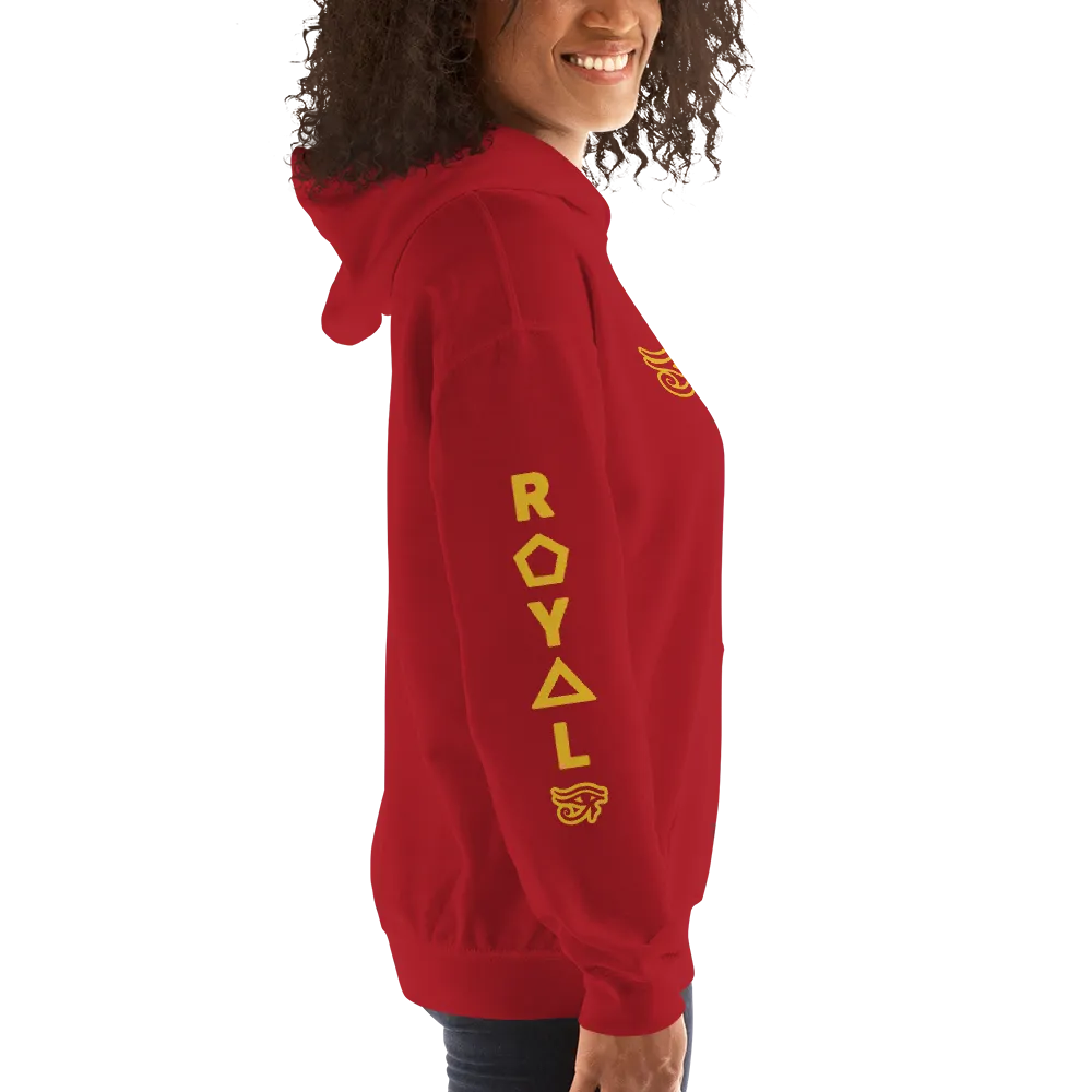 ROYAL. | Urban Resort | RA PARTY ROYAL EMBLEM Unisex Heavy Blend Hoodie HONEYCOMB GOLD (5 VARIETIES)