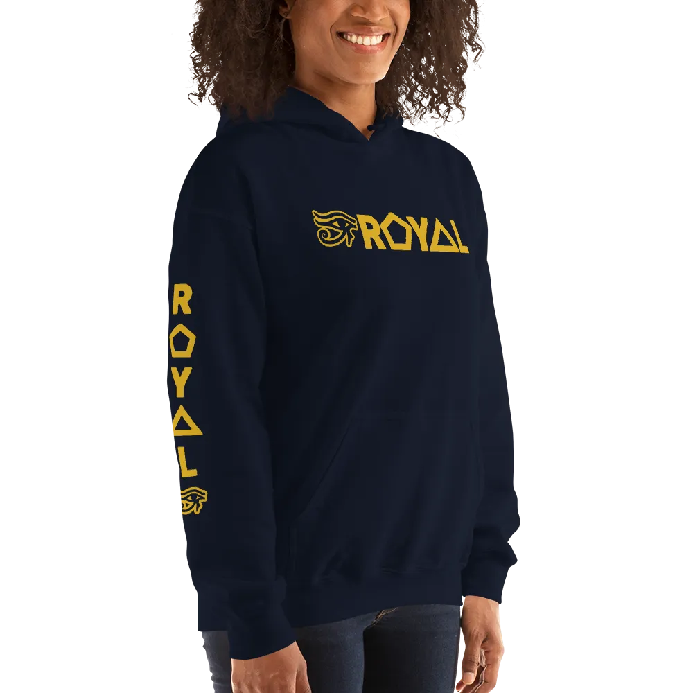 ROYAL. | Urban Resort | RA PARTY ROYAL EMBLEM Unisex Heavy Blend Hoodie HONEYCOMB GOLD (5 VARIETIES)
