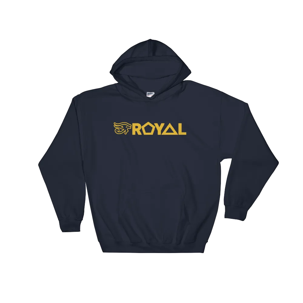 ROYAL. | Urban Resort | RA PARTY ROYAL EMBLEM Unisex Heavy Blend Hoodie HONEYCOMB GOLD (5 VARIETIES)
