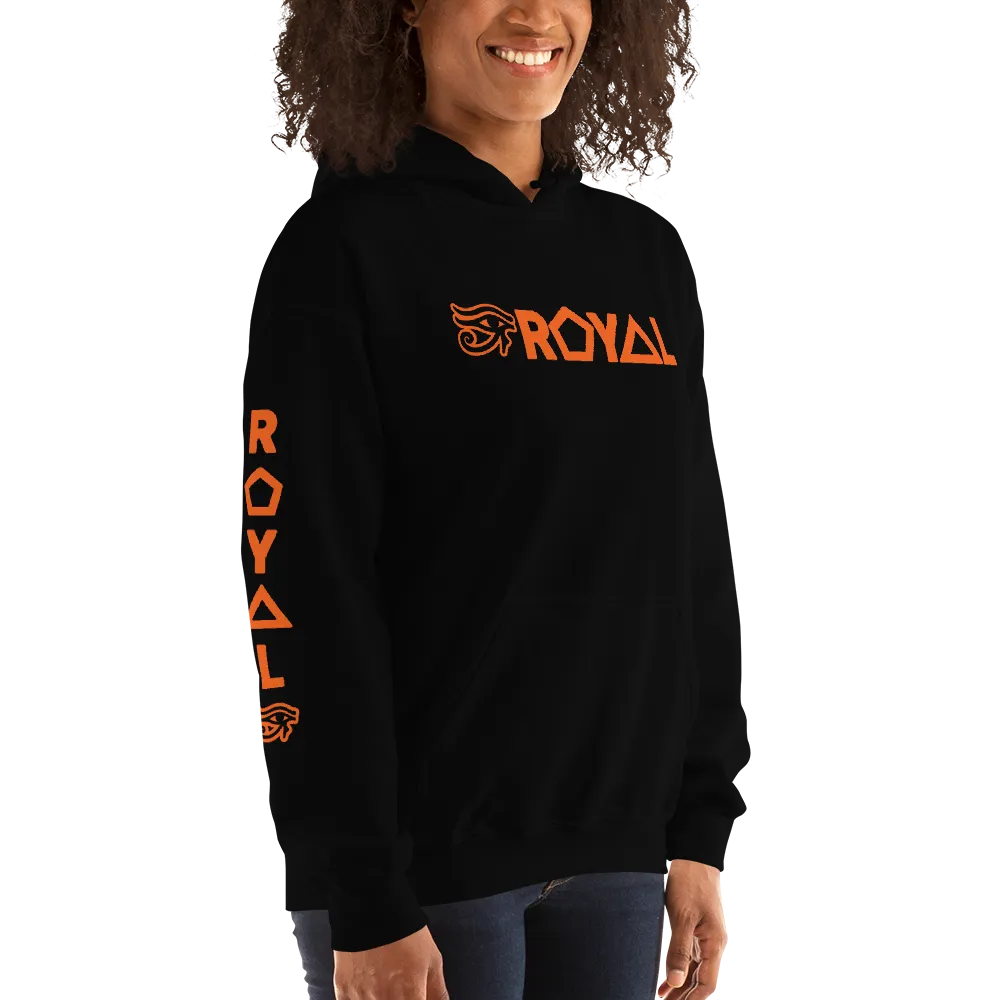 ROYAL. | Urban Resort | RA PARTY ROYAL EMBLEM Unisex Heavy Blend Hoodie ORANGE (4 VARIETIES)