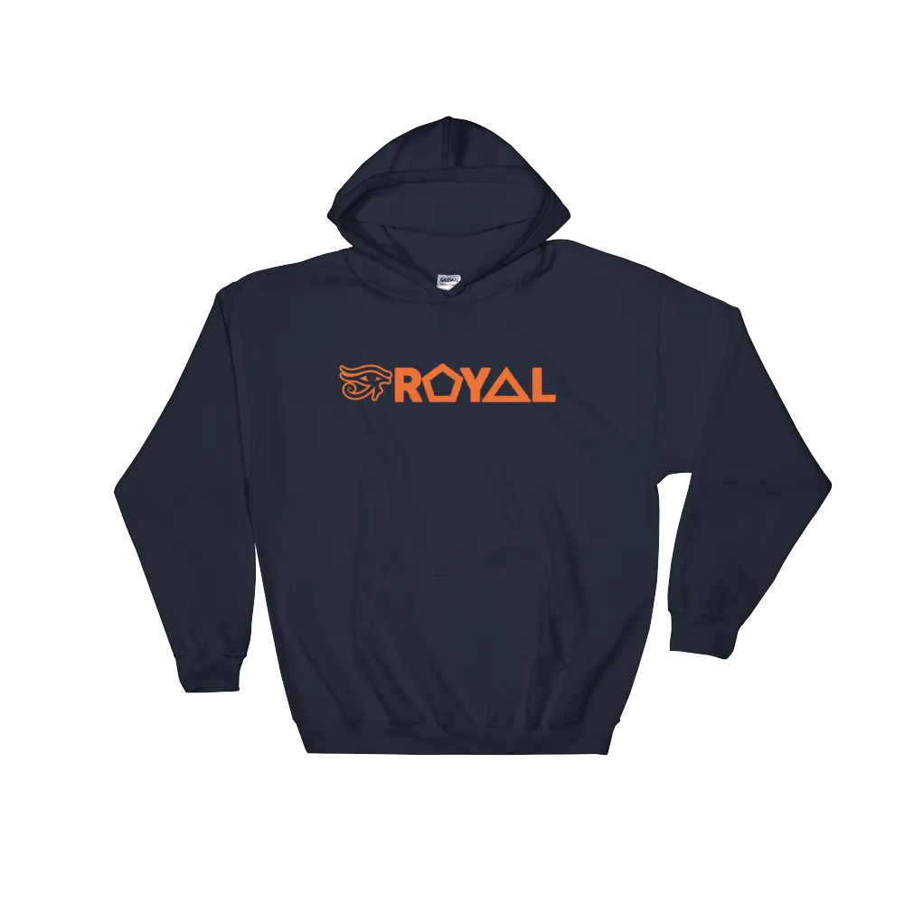 ROYAL. | Urban Resort | RA PARTY ROYAL EMBLEM Unisex Heavy Blend Hoodie ORANGE (4 VARIETIES)