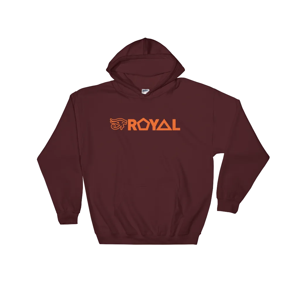 ROYAL. | Urban Resort | RA PARTY ROYAL EMBLEM Unisex Heavy Blend Hoodie ORANGE (4 VARIETIES)