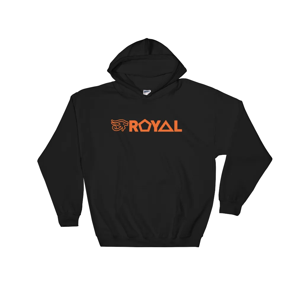 ROYAL. | Urban Resort | RA PARTY ROYAL EMBLEM Unisex Heavy Blend Hoodie ORANGE (4 VARIETIES)