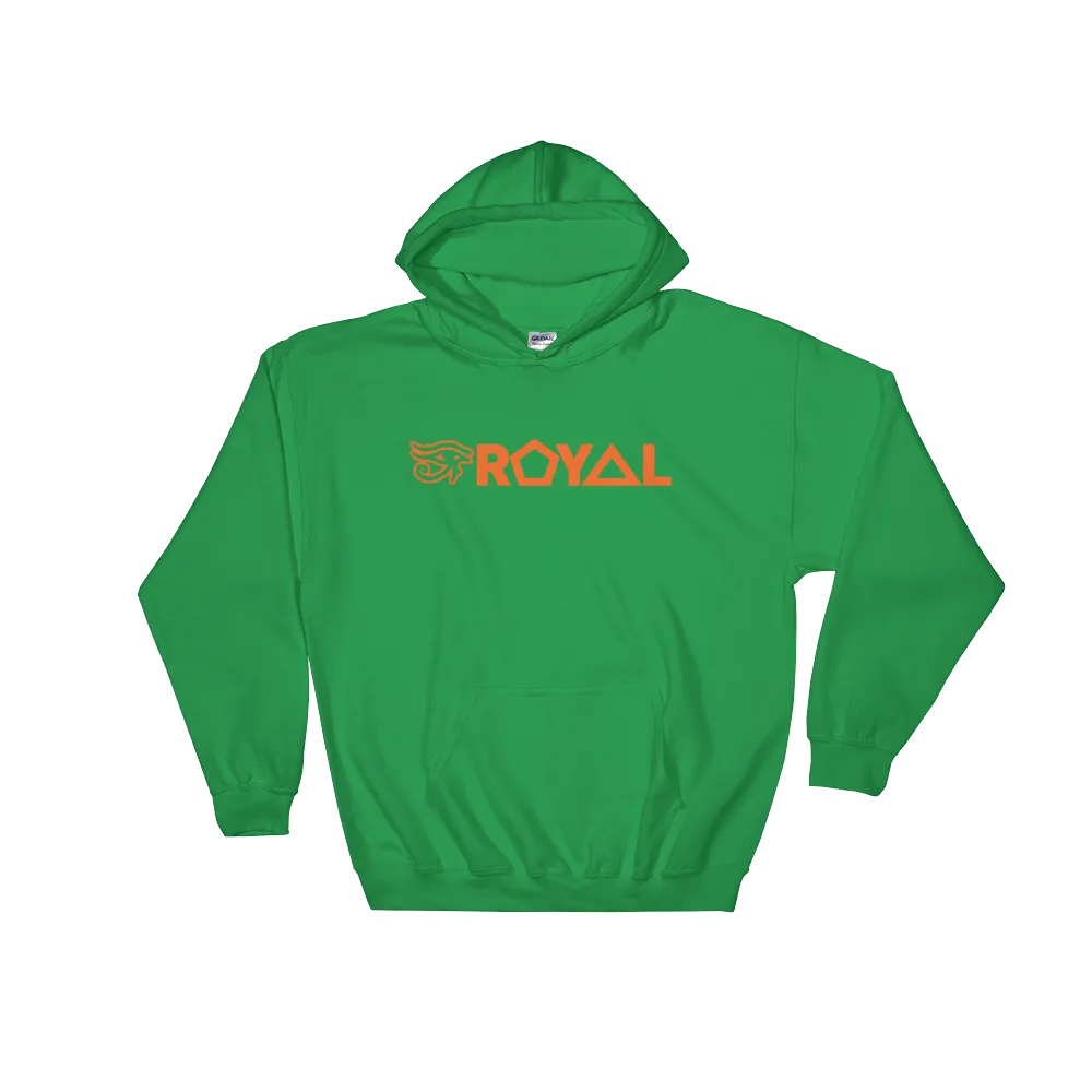 ROYAL. | Urban Resort | RA PARTY ROYAL EMBLEM Unisex Heavy Blend Hoodie ORANGE (4 VARIETIES)