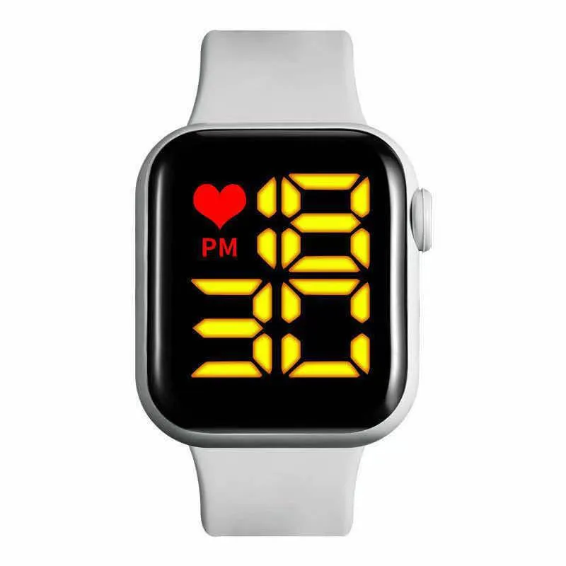 Sidiou Group Women's Watch LED Electronic Square Digital Watches Fashion Casual Silicone Strap Waterproof Sport Simple Wristwatch For Student