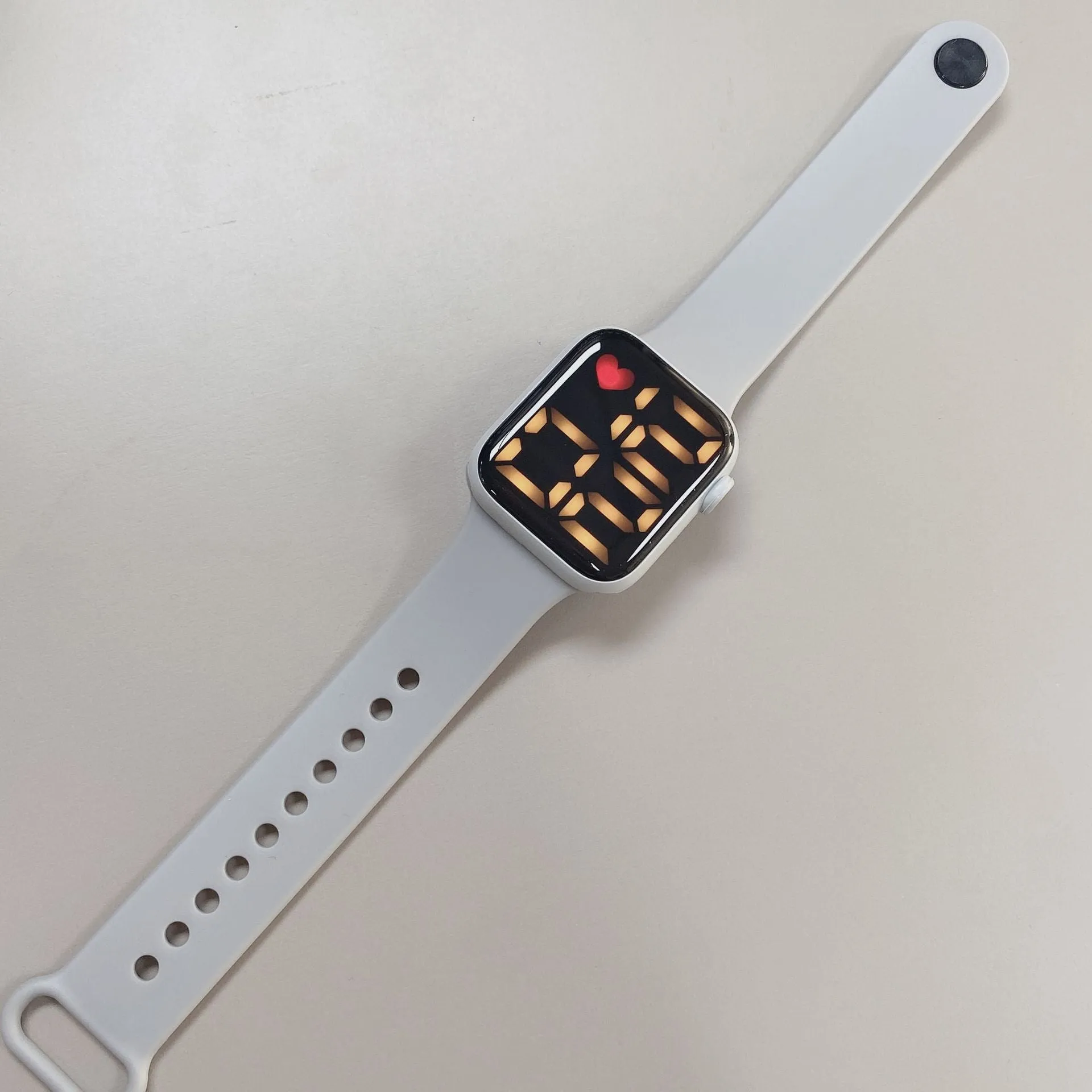Sidiou Group Women's Watch LED Electronic Square Digital Watches Fashion Casual Silicone Strap Waterproof Sport Simple Wristwatch For Student