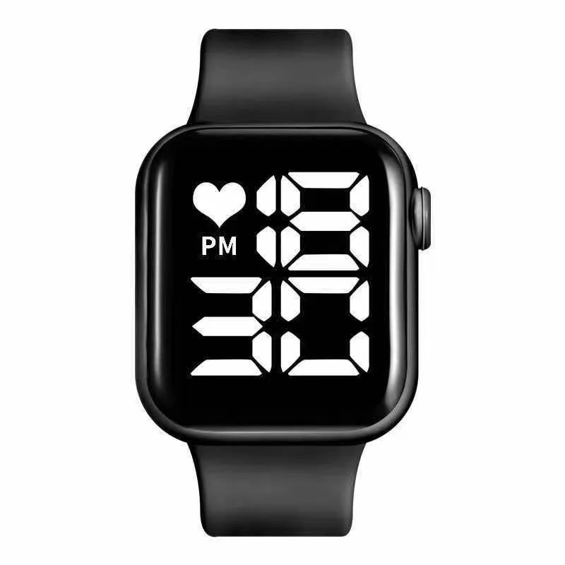 Sidiou Group Women's Watch LED Electronic Square Digital Watches Fashion Casual Silicone Strap Waterproof Sport Simple Wristwatch For Student