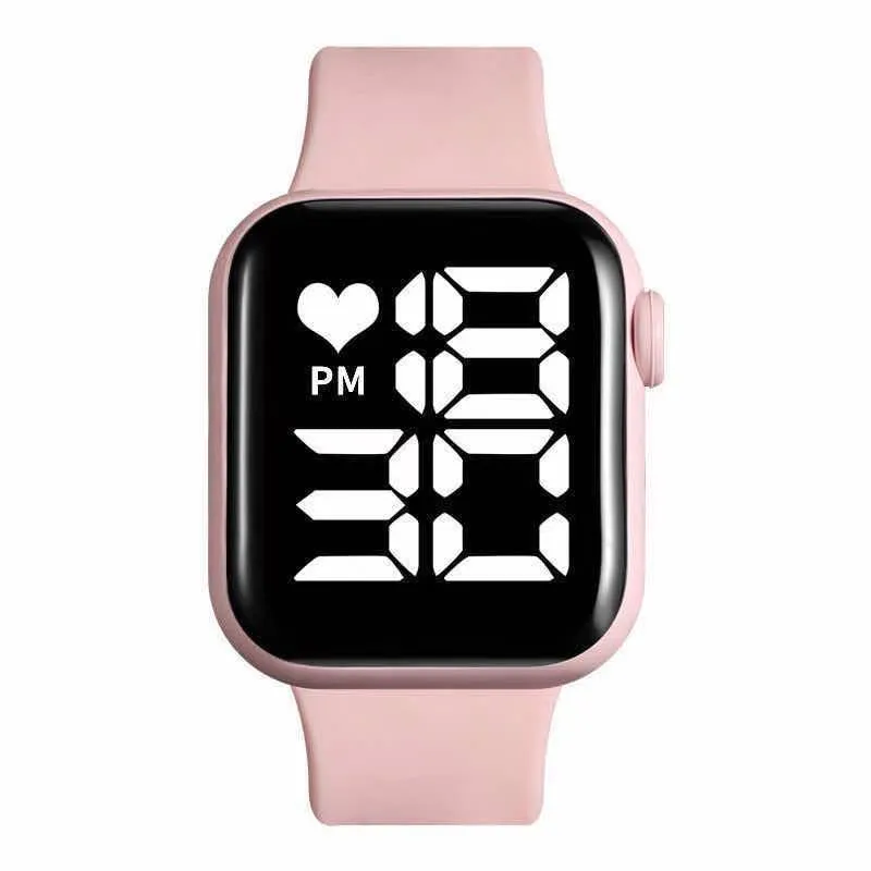 Sidiou Group Women's Watch LED Electronic Square Digital Watches Fashion Casual Silicone Strap Waterproof Sport Simple Wristwatch For Student