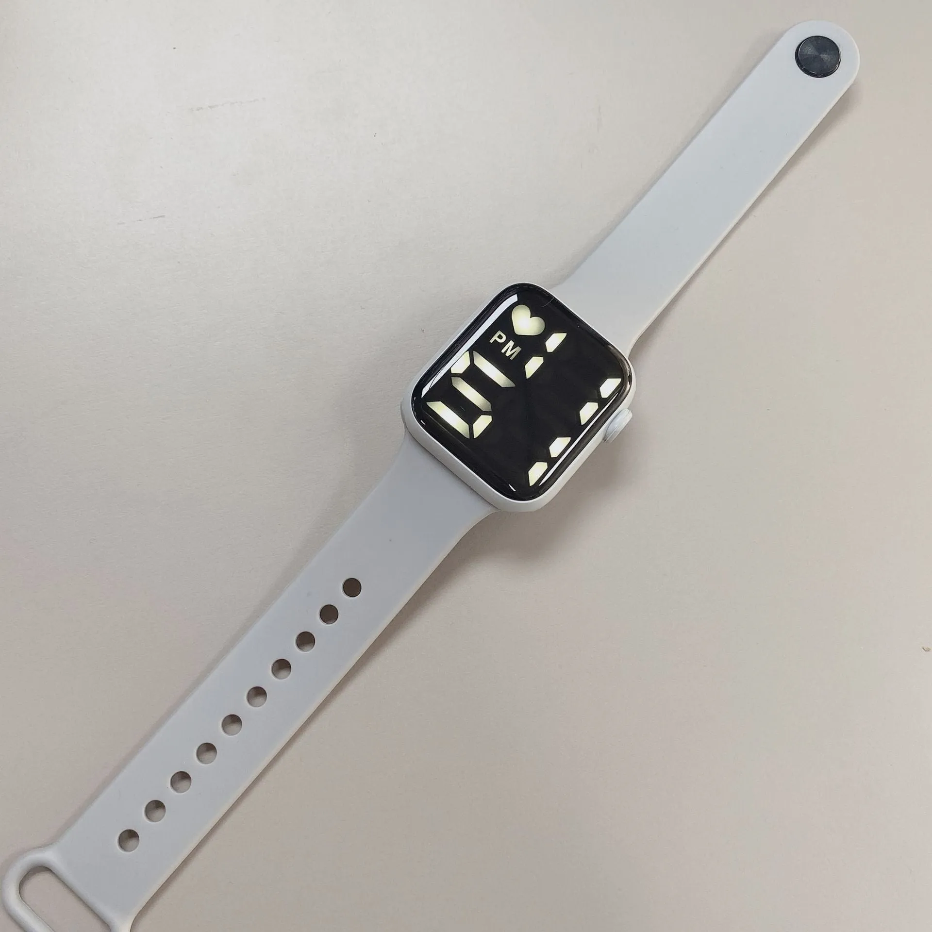 Sidiou Group Women's Watch LED Electronic Square Digital Watches Fashion Casual Silicone Strap Waterproof Sport Simple Wristwatch For Student