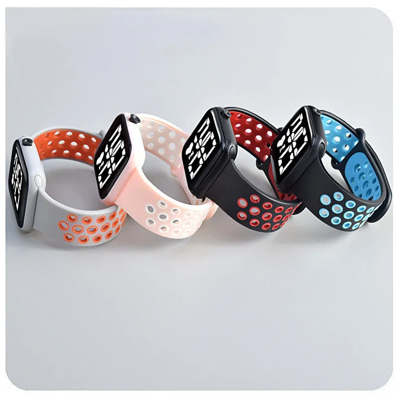 Sidiou Group Women's Watch LED Electronic Square Digital Watches Fashion Casual Silicone Strap Waterproof Sport Simple Wristwatch For Student