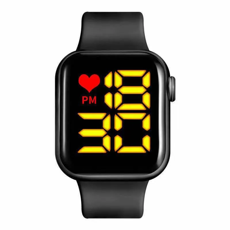 Sidiou Group Women's Watch LED Electronic Square Digital Watches Fashion Casual Silicone Strap Waterproof Sport Simple Wristwatch For Student