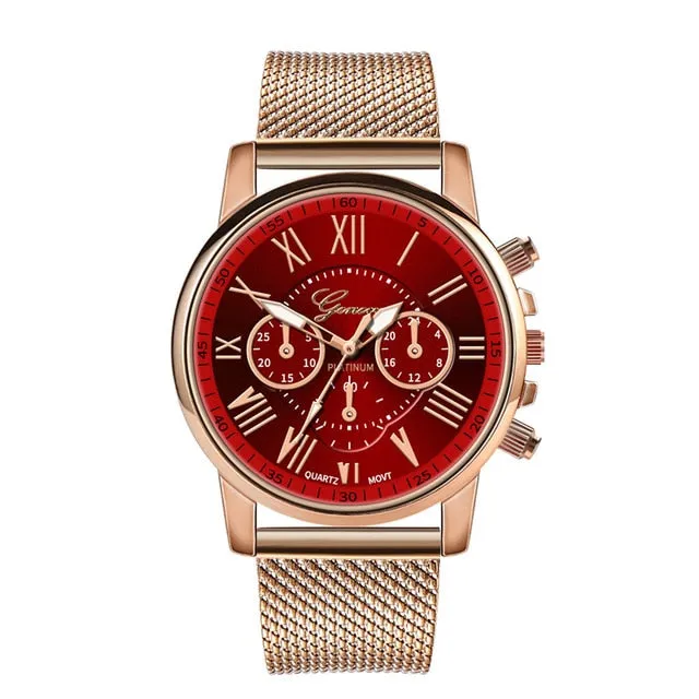 Simple Elegant Luxury Quartz Sport Stainless Steel Wrist Watch Perfect Business Everyday watch