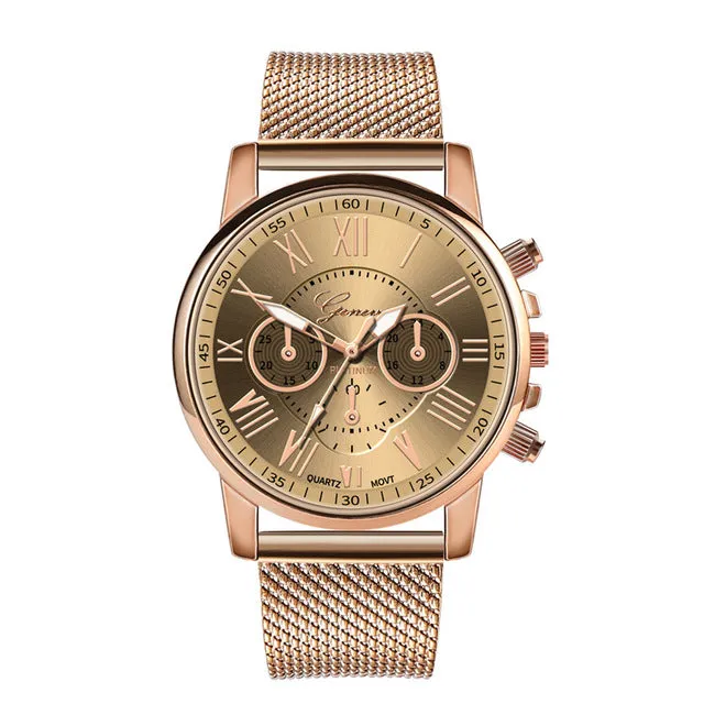 Simple Elegant Luxury Quartz Sport Stainless Steel Wrist Watch Perfect Business Everyday watch