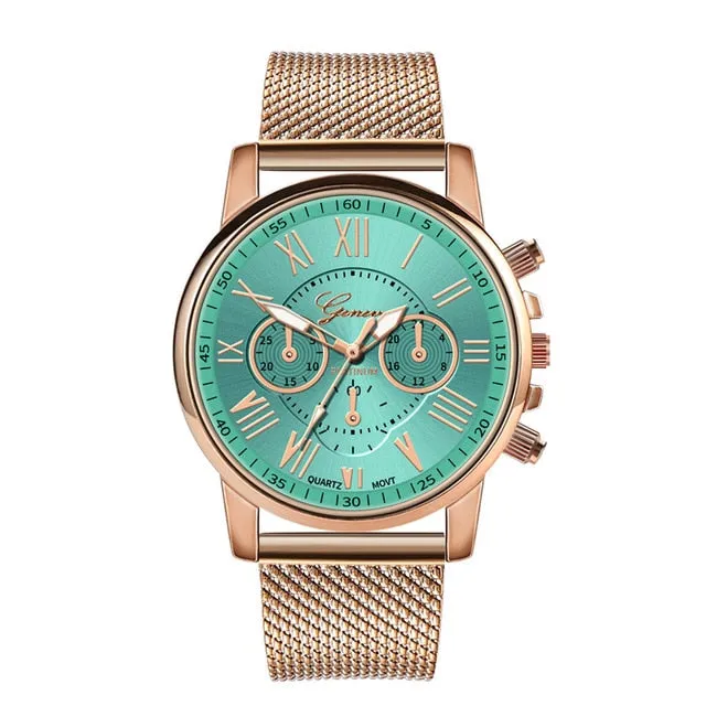 Simple Elegant Luxury Quartz Sport Stainless Steel Wrist Watch Perfect Business Everyday watch