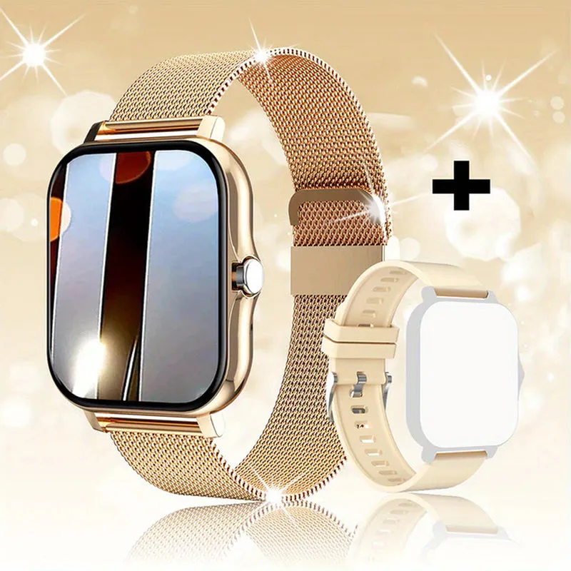 Smart Watch for Men Women Gift 1.44" Screen Full Touch Sports Fitness Watches Bluetooth Calls Digital Smartwatch Wristwatch