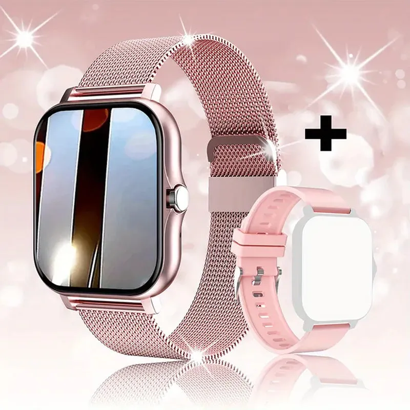 Smart Watch for Men Women Gift 1.44" Screen Full Touch Sports Fitness Watches Bluetooth Calls Digital Smartwatch Wristwatch
