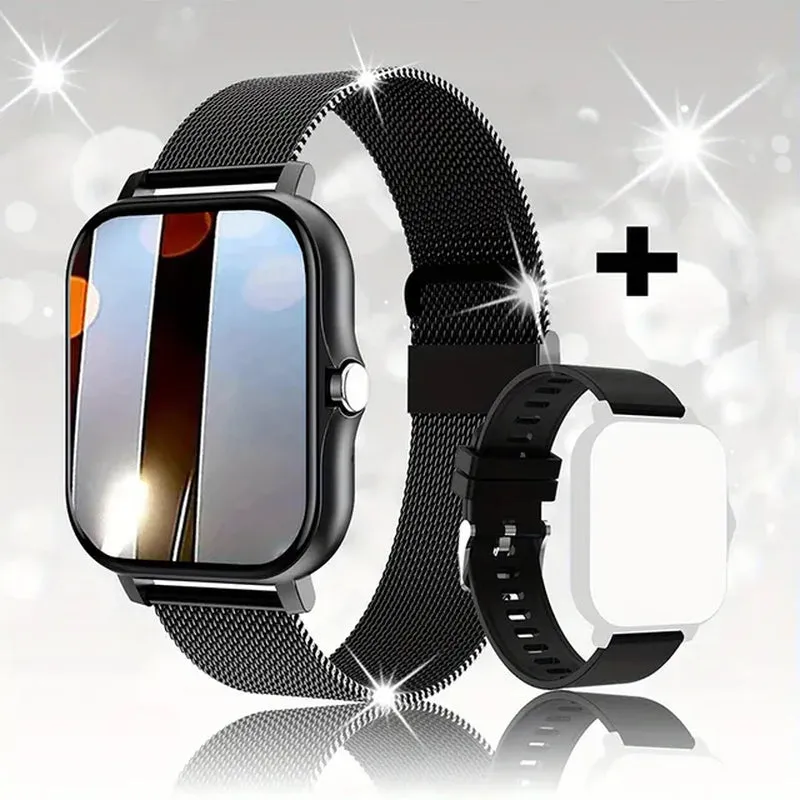 Smart Watch for Men Women Gift 1.44" Screen Full Touch Sports Fitness Watches Bluetooth Calls Digital Smartwatch Wristwatch
