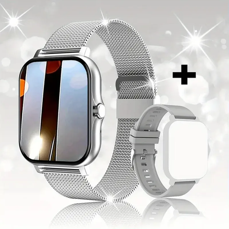 Smart Watch for Men Women Gift 1.44" Screen Full Touch Sports Fitness Watches Bluetooth Calls Digital Smartwatch Wristwatch