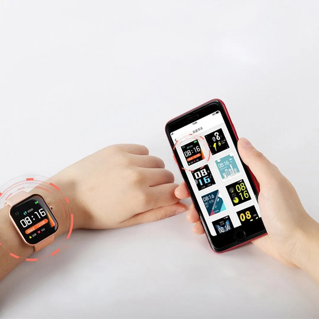 Smart Wrist Watch Premium Waterproof Fitness Heart Rate Monitor Tracker P8 - Gold