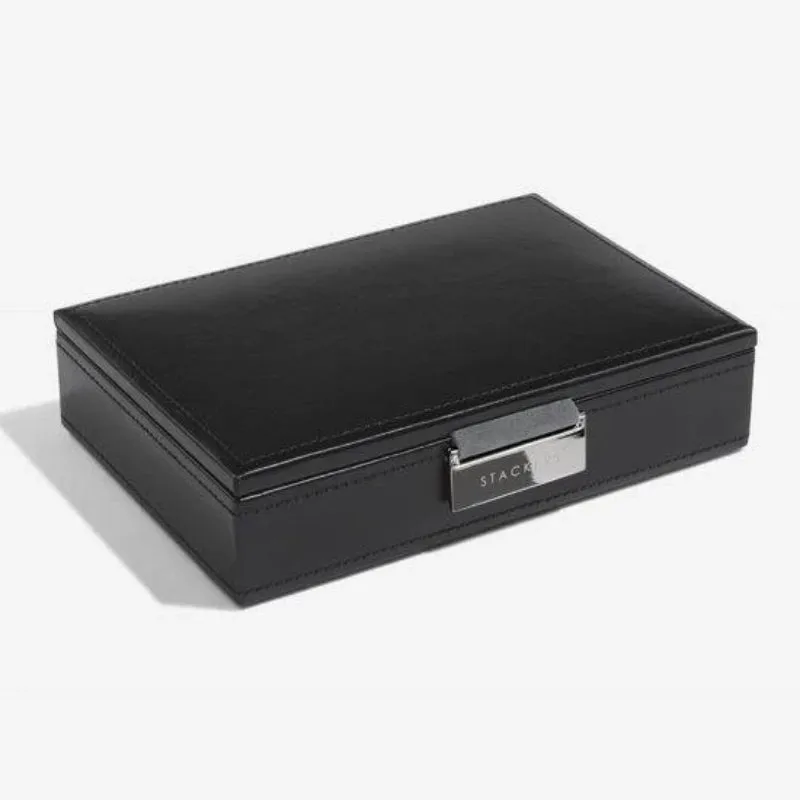Stackers Executive Black Cufflink & Watch Box 73187
