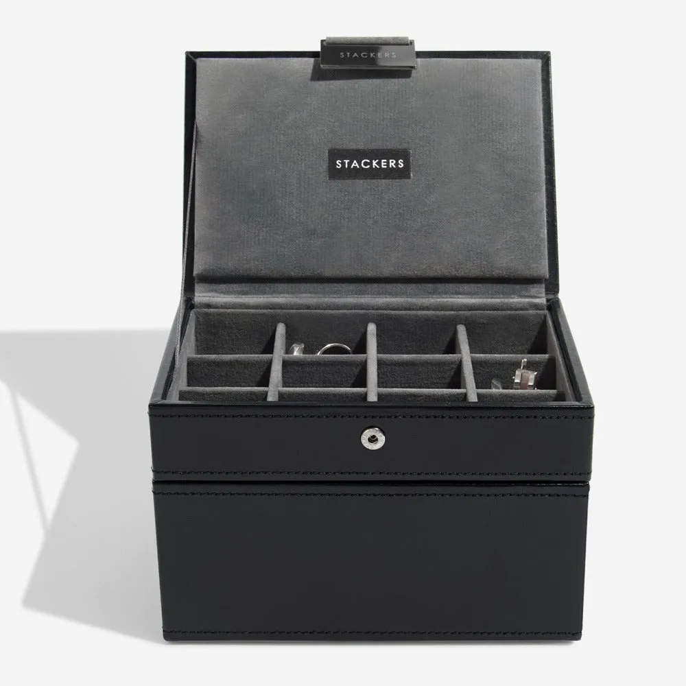 Stackers Executive Black Cufflink & Watch Box 73187