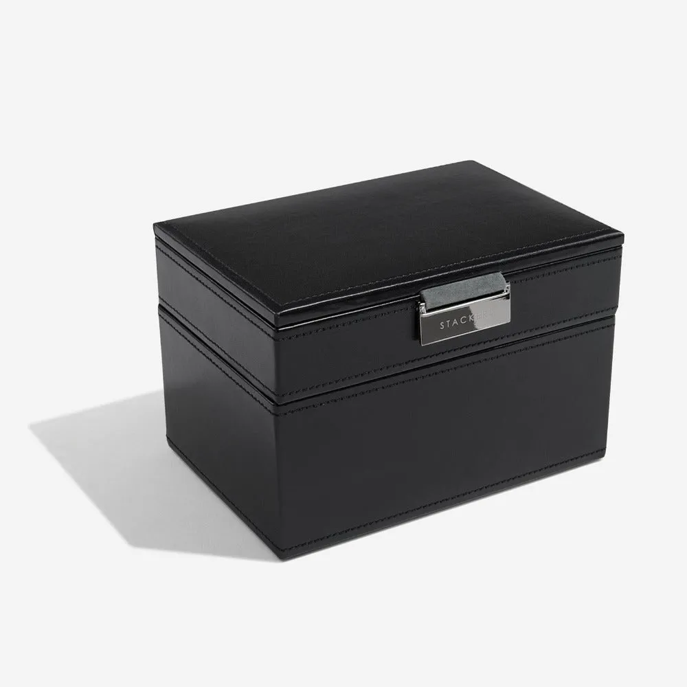 Stackers Executive Black Cufflink & Watch Box 73187