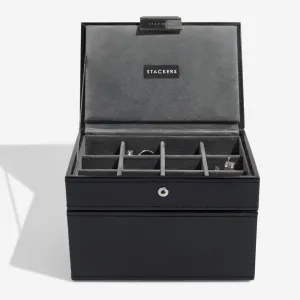 Stackers Executive Black Cufflink & Watch Box 73187