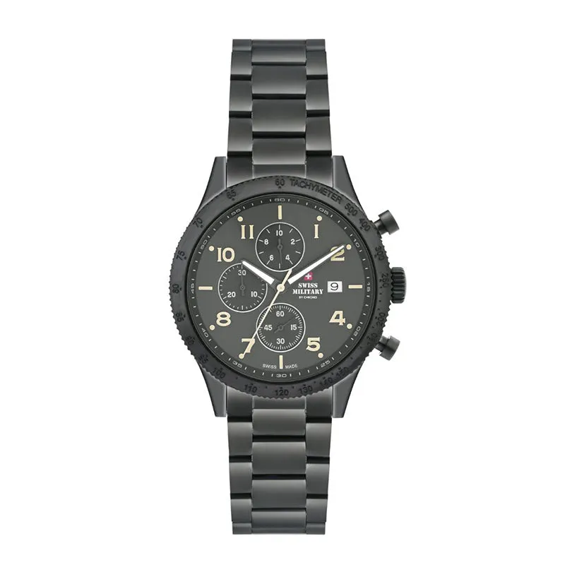 Swiss Military by Chrono grey Dial Swiss Made Watch for Gents - SM34084.04