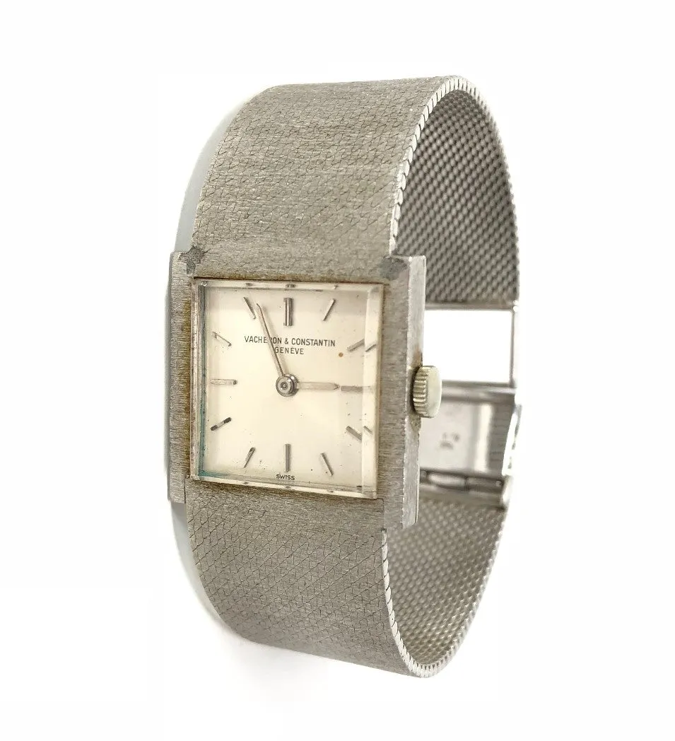 Vacheron & Constantin 18K White Gold Mesh Band Women's Watch