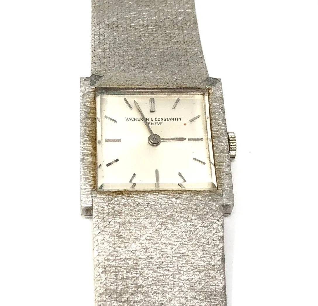 Vacheron & Constantin 18K White Gold Mesh Band Women's Watch