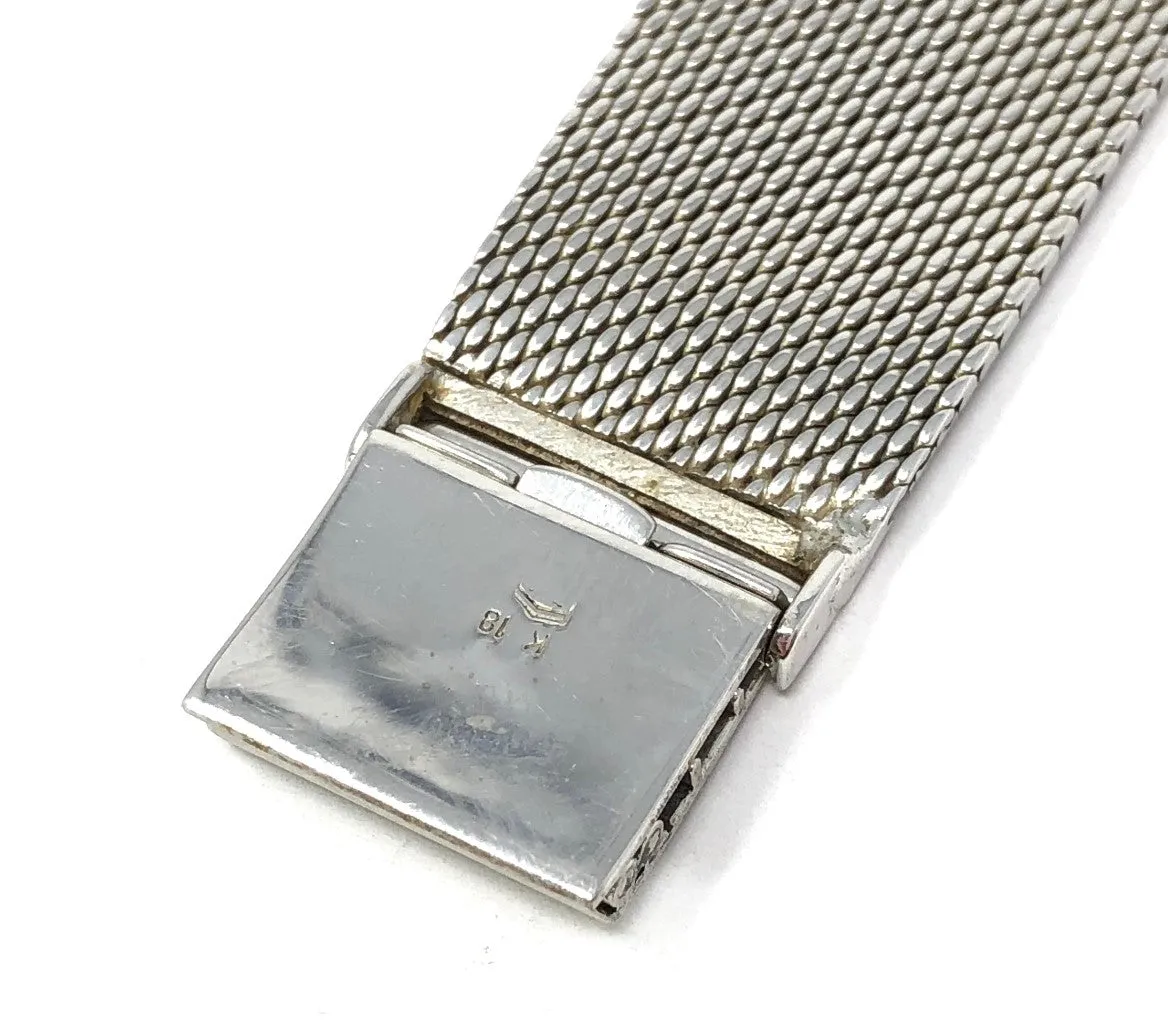 Vacheron & Constantin 18K White Gold Mesh Band Women's Watch