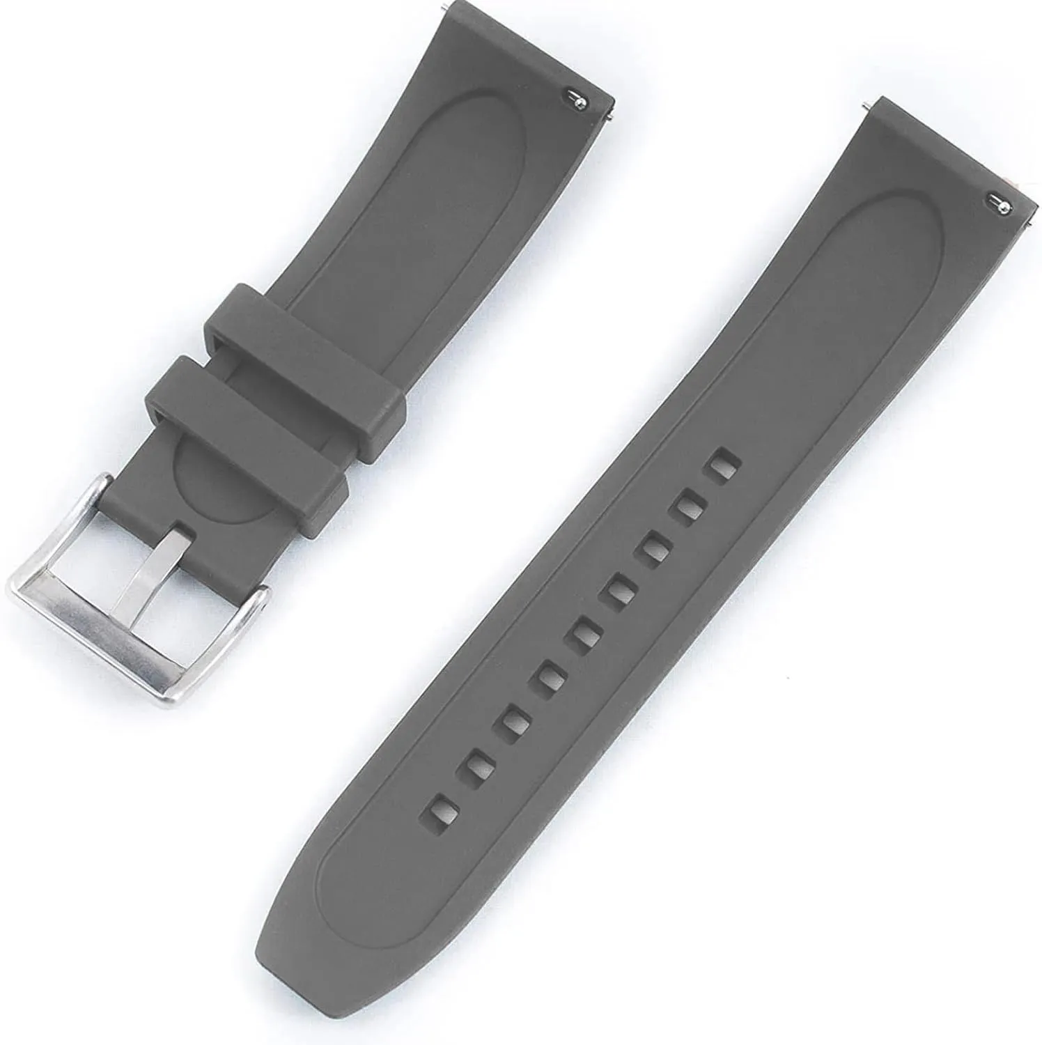 Watch Band Quick Release Fluororubber 19mm 20mm 21mm 22mm Soft Durable Universal FKM Rubber Replacement Band Strap for Men Women