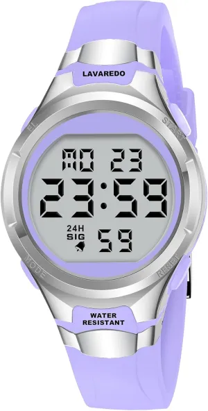 Watches for Women Sport Digital Womens Watch Waterproof with Silicone Strap Alarm/Stopwatch/Chronograph/LED Back Light