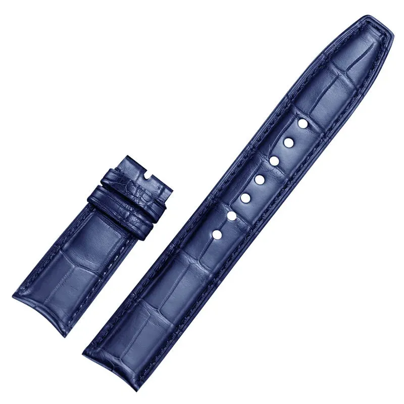 WATCHESMATE 22MM Curved End Leather Watch Straps for IWC Portugieser