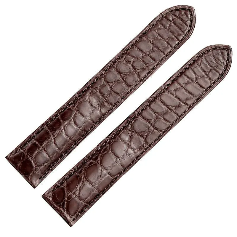 WATCHESMATE Brown Leather Strap for Cartier Tank Collection Watches
