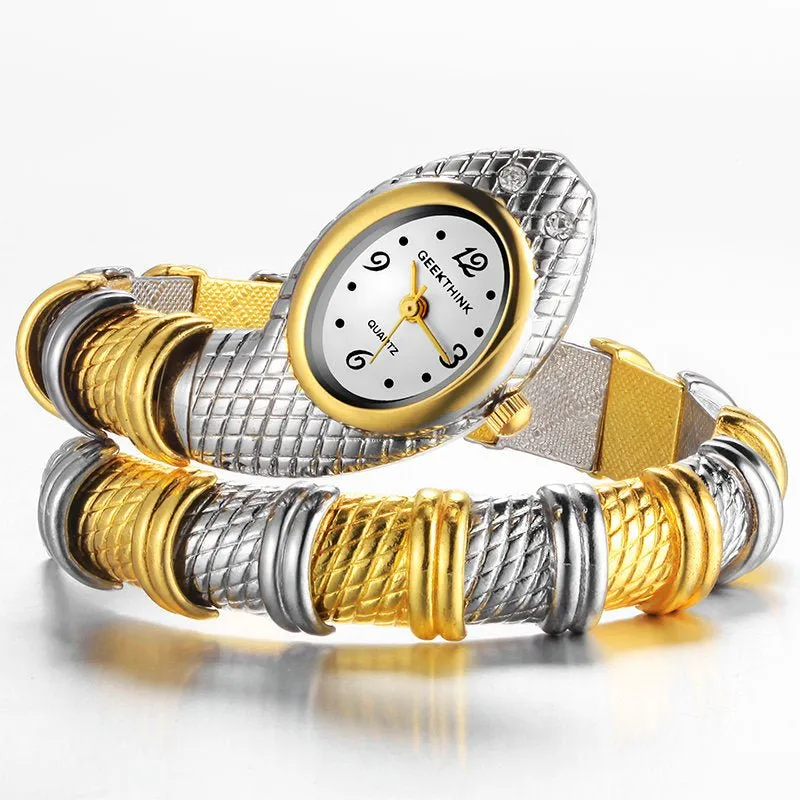 Women's Snake Serpentine Wrist Watch